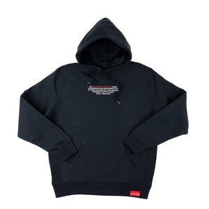 The Marathon Hoodie Mission Statement Sweatshirt, Color Black, Size M.